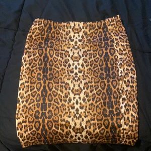 Cheetah print skirt